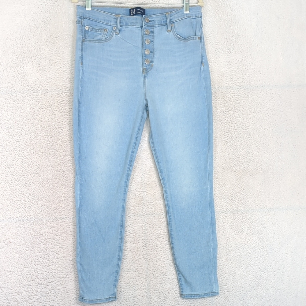 GAP Women's High Rise Button Fly Legging Stretch Jeans Waist 31